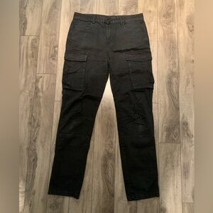 ITALY MORN BLACK CARGO PANTS - 34